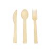 160mm Bamboo Knife Fork Spoon Set