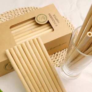 20cm Bamboo Drinking Straws
