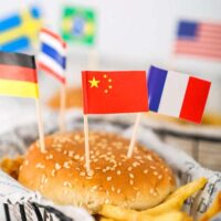 6cm Wooden Toothpick Flags