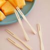 8cm Bamboo Fork Picks