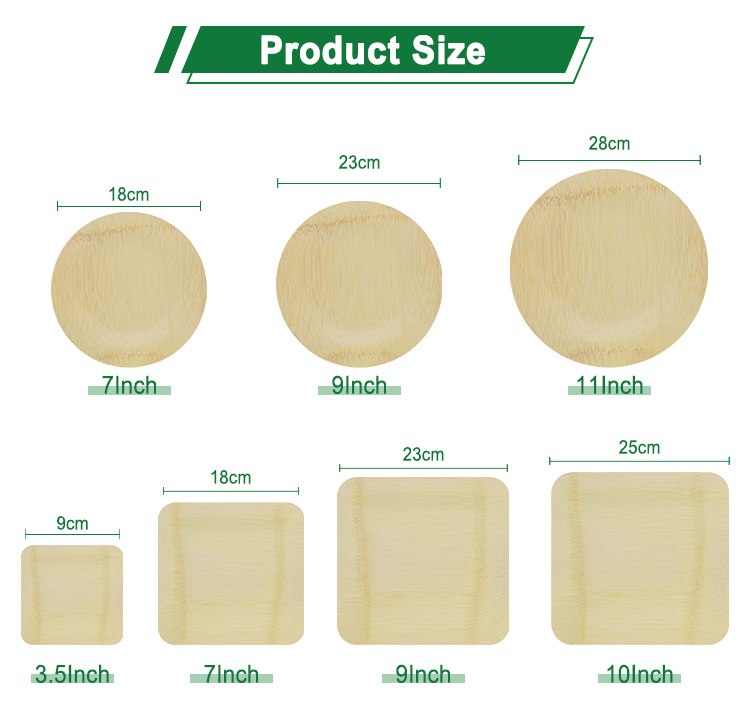Bamboo Plates for Weddings