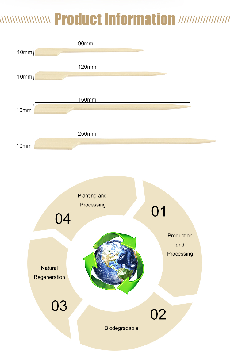 Eco-Friendly Bamboo Shish Skewer