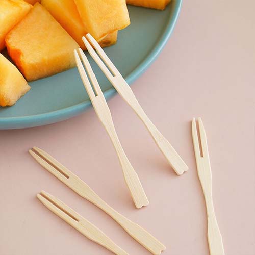 Mini Bamboo Fork Picks