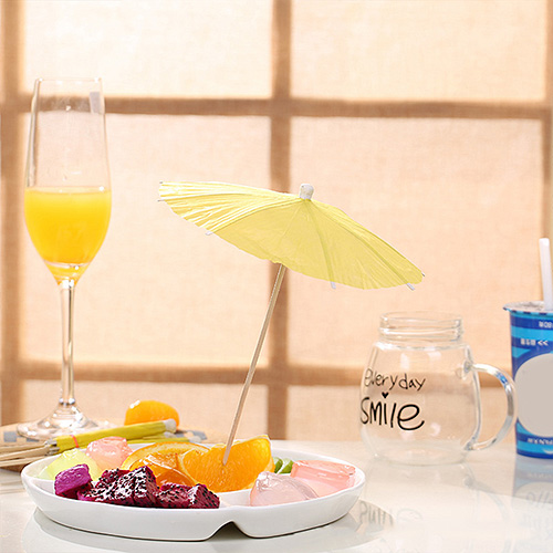 Wooden Umbrella Picks With Hawaiian Party Decorations