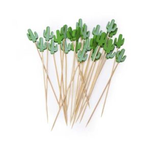 10cm Colored Bamboo Cocktail Sticks