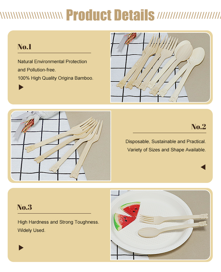 6.7 Inch Bamboo Utensils Set