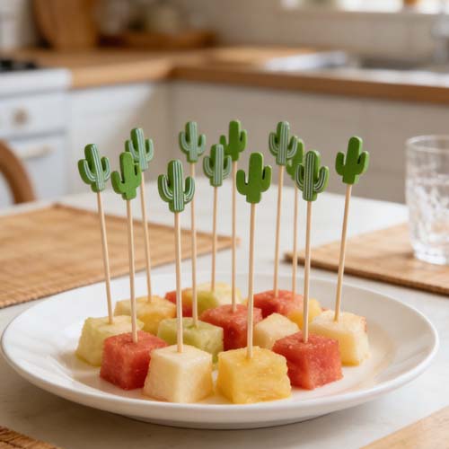 Bamboo Cocktail Picks Fruit Toothpicks