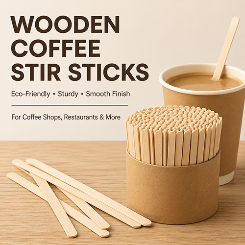 Wooden Coffee Stir Sticks for Coffee Shops, Restaurants, and Coffee Shops