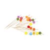 12cm Bamboo Cocktail Beads Pick