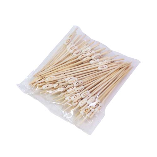 15cm Bamboo Cocktail Beads Pick