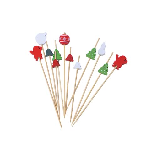 15cm Bamboo Cocktail Beads Pick