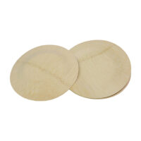 7 Inch Round Bamboo Plates