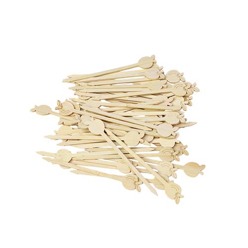 7cm Bamboo Cocktail Beads Pick