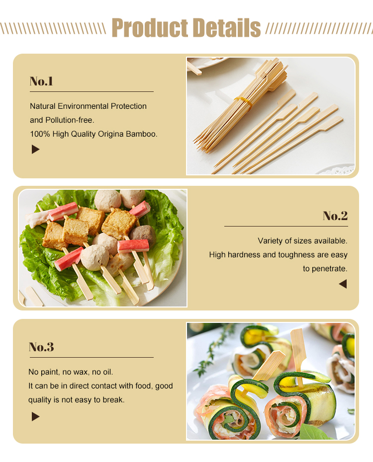 9cm Bamboo Teppo Skewers