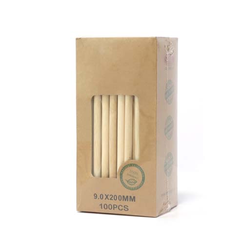 Natural Bamboo Straws 8mm Diameter