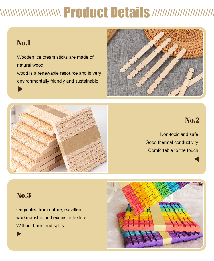 Wooden Ice Cream Sticks