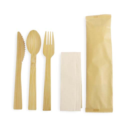 16cm Bamboo Cutlery Set