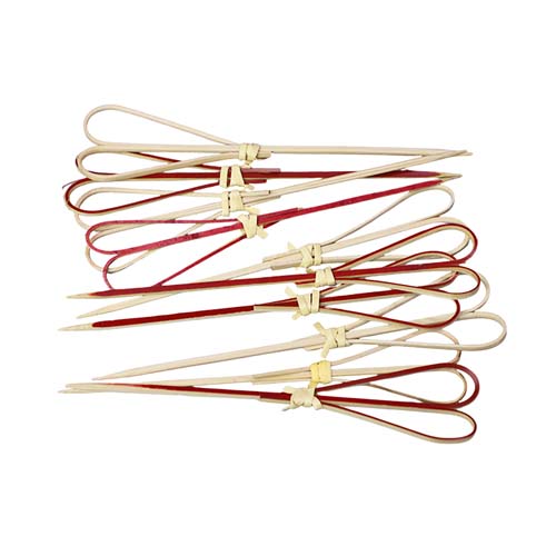 Bamboo Flower Knot Picks Skewers