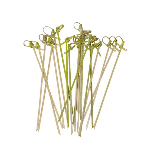 Bamboo Flower Knot Picks Skewers
