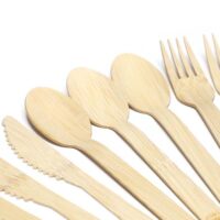 Bamboo Knife Fork Spoon Set Custom Packaging