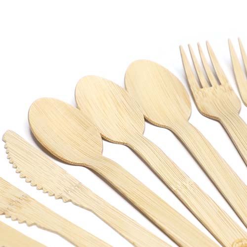 Bamboo Knife Fork Spoon Set Custom Packaging