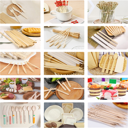 Custom Logo Disposable Bamboo Cutlery for Brand Promotion