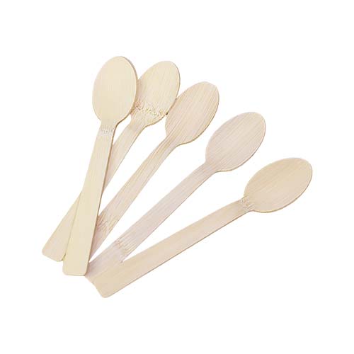 Disposable Bamboo Cutlery Set Including Knife Fork Spoon