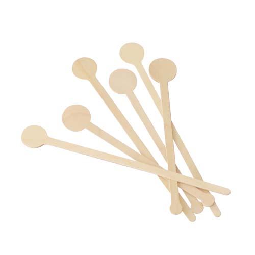 Disposable Wooden Coffee Stir Sticks with Individually Wrapped