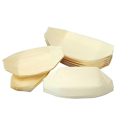 Disposable Wooden Sushi Boat Serving Tray