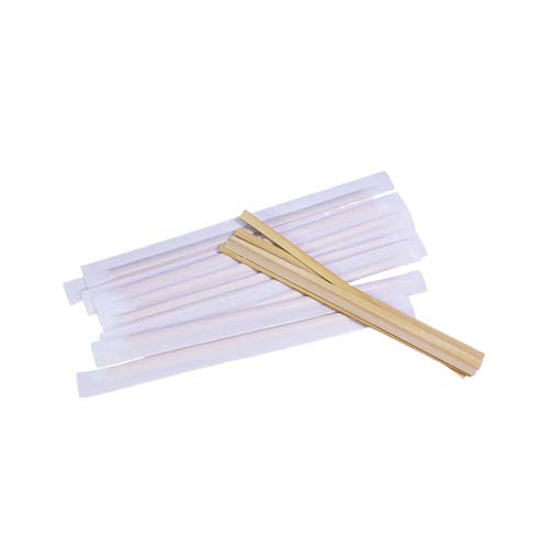 Individually Wrapped Bamboo Coffee Stirrers