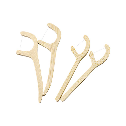 Wholesale Bamboo Dental Floss Picks Disposable