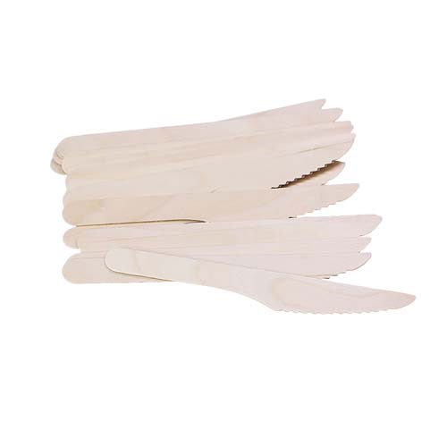Compostable Wooden Fork Spoon Knife Set