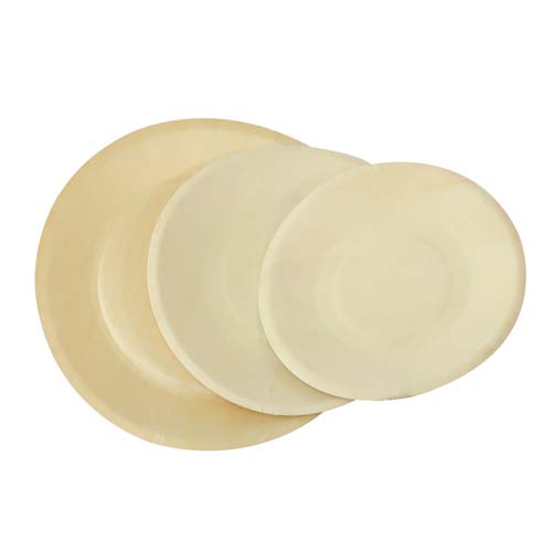 Round Disposable Wooden Plates
