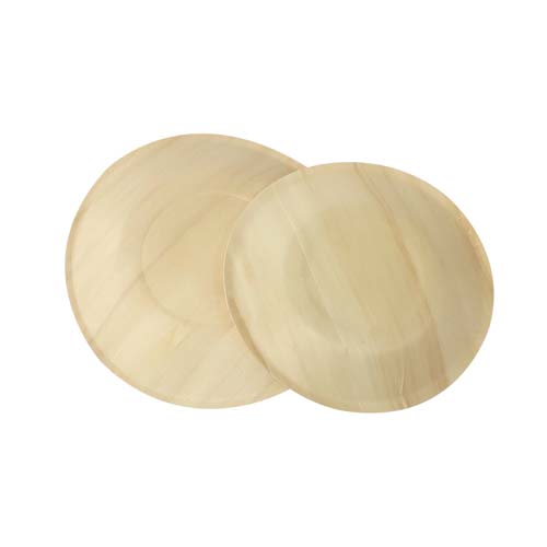 Round Disposable Wooden Plates