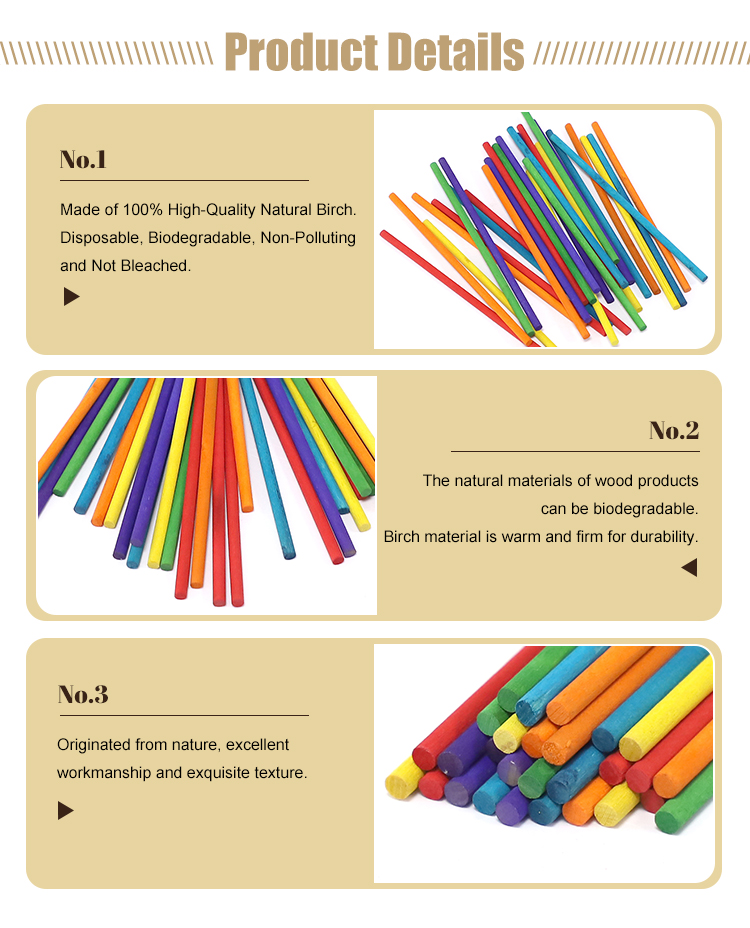 Wooden Craft Sticks Bulk Pack