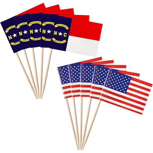 Wooden Toothpick Flags
