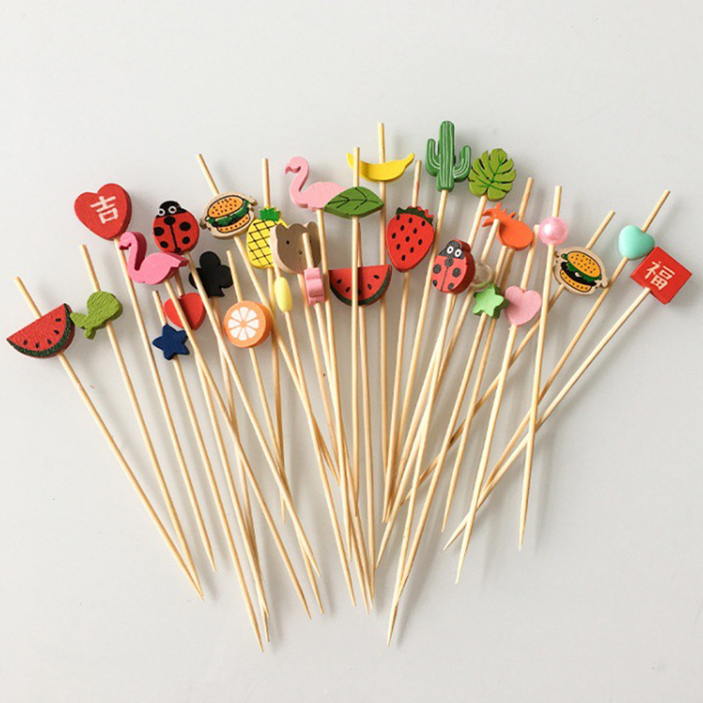 Bamboo Cocktail Picks For Cheese