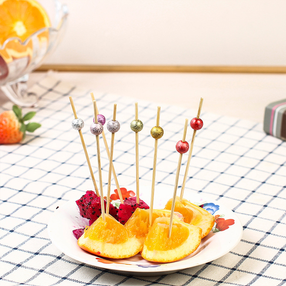 Bamboo Cocktail Picks For Cheese