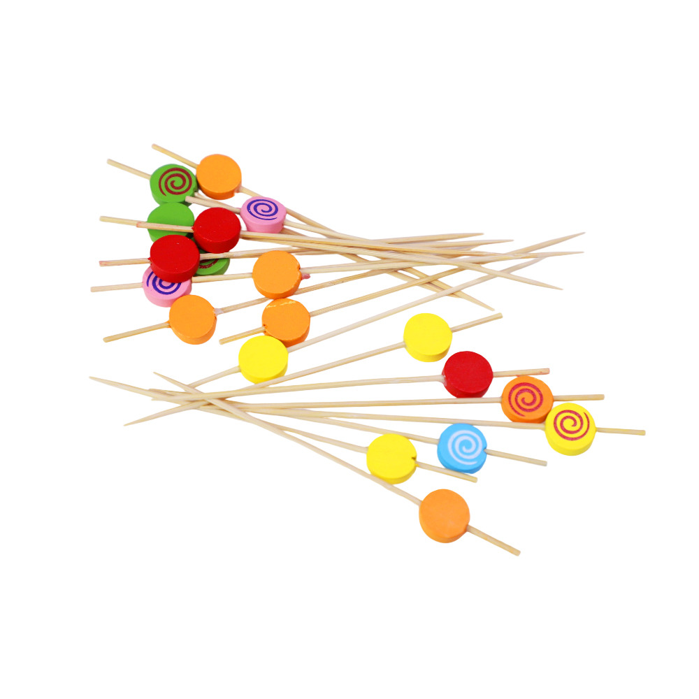Bamboo Cocktail Picks For Cheese