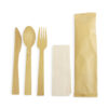 Bamboo Cutlery Set with Napkin