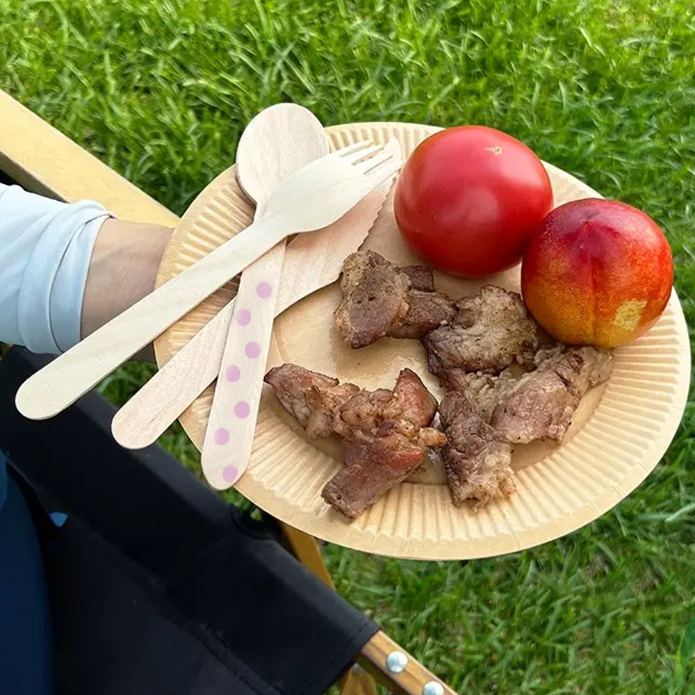 Biodegradable Wooden Tableware for Weddings