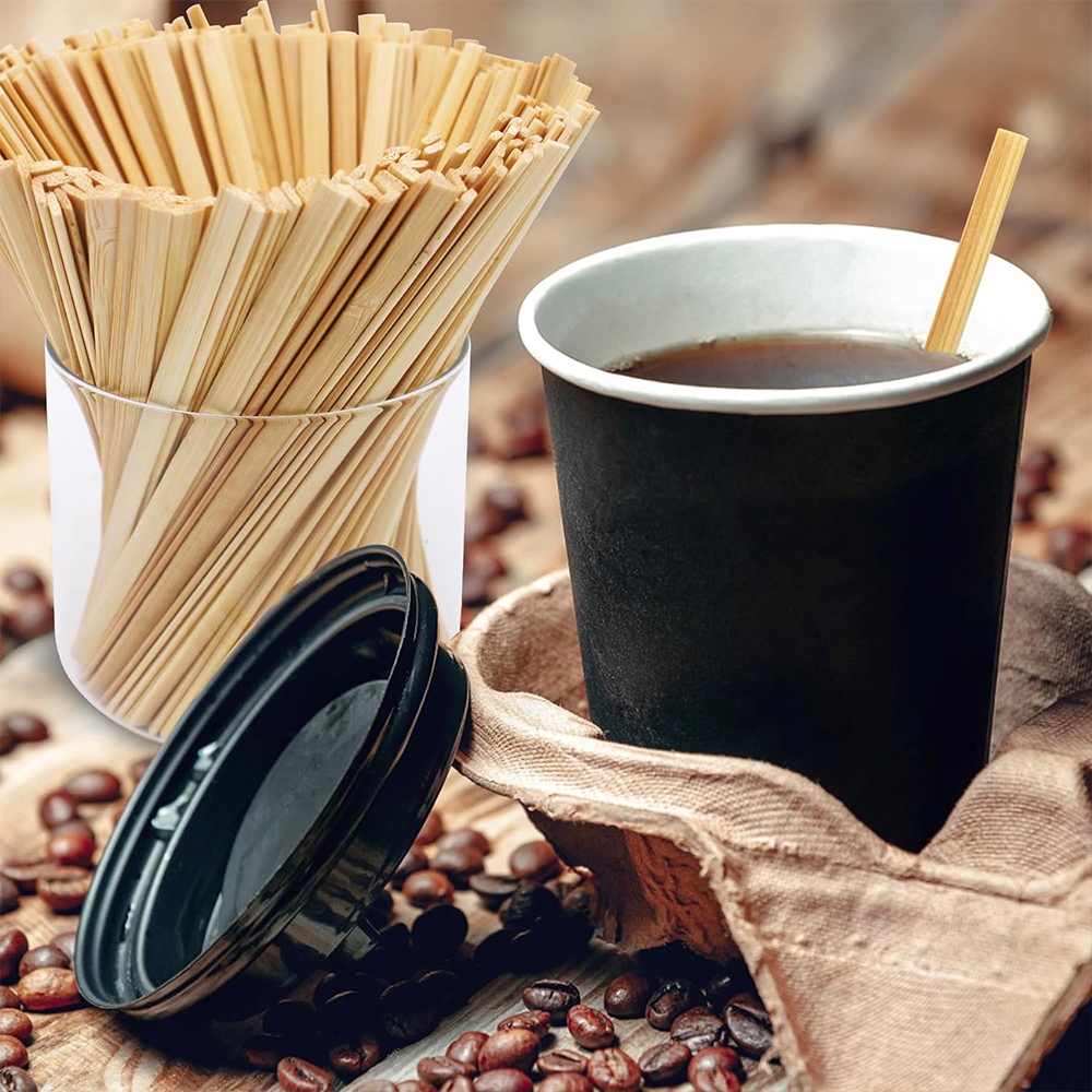 Compostable Bamboo Coffee Stirrers