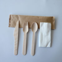 Disposable Wooden Tableware for Catering Services