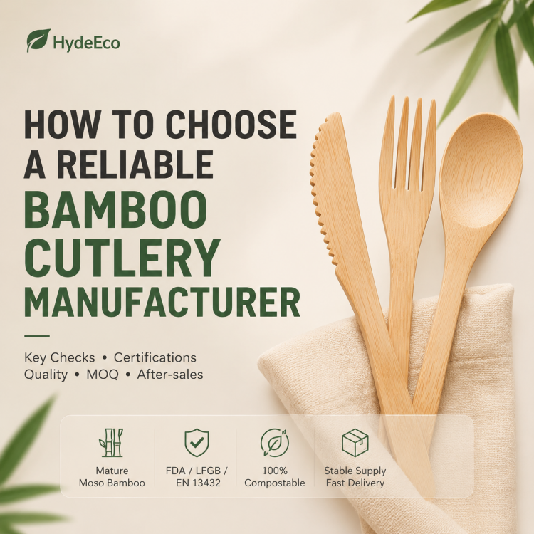How to Choose a Reliable Bamboo Cutlery Manufacturer