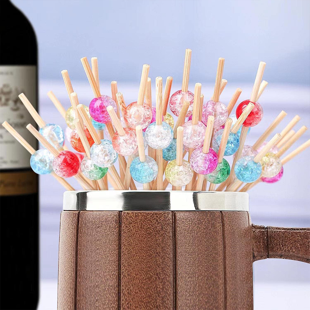 Natural Bamboo Cocktail Picks
