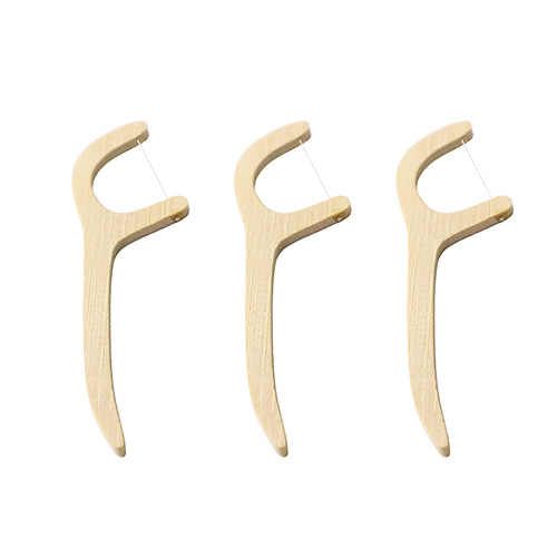 Natural Bamboo Toothpick Flossers
