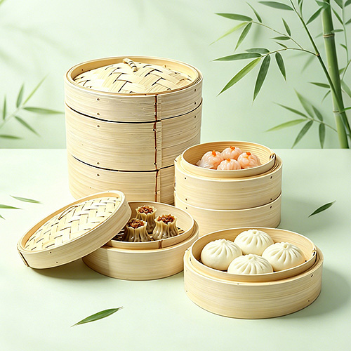 Restaurant Bamboo Steamer Basket