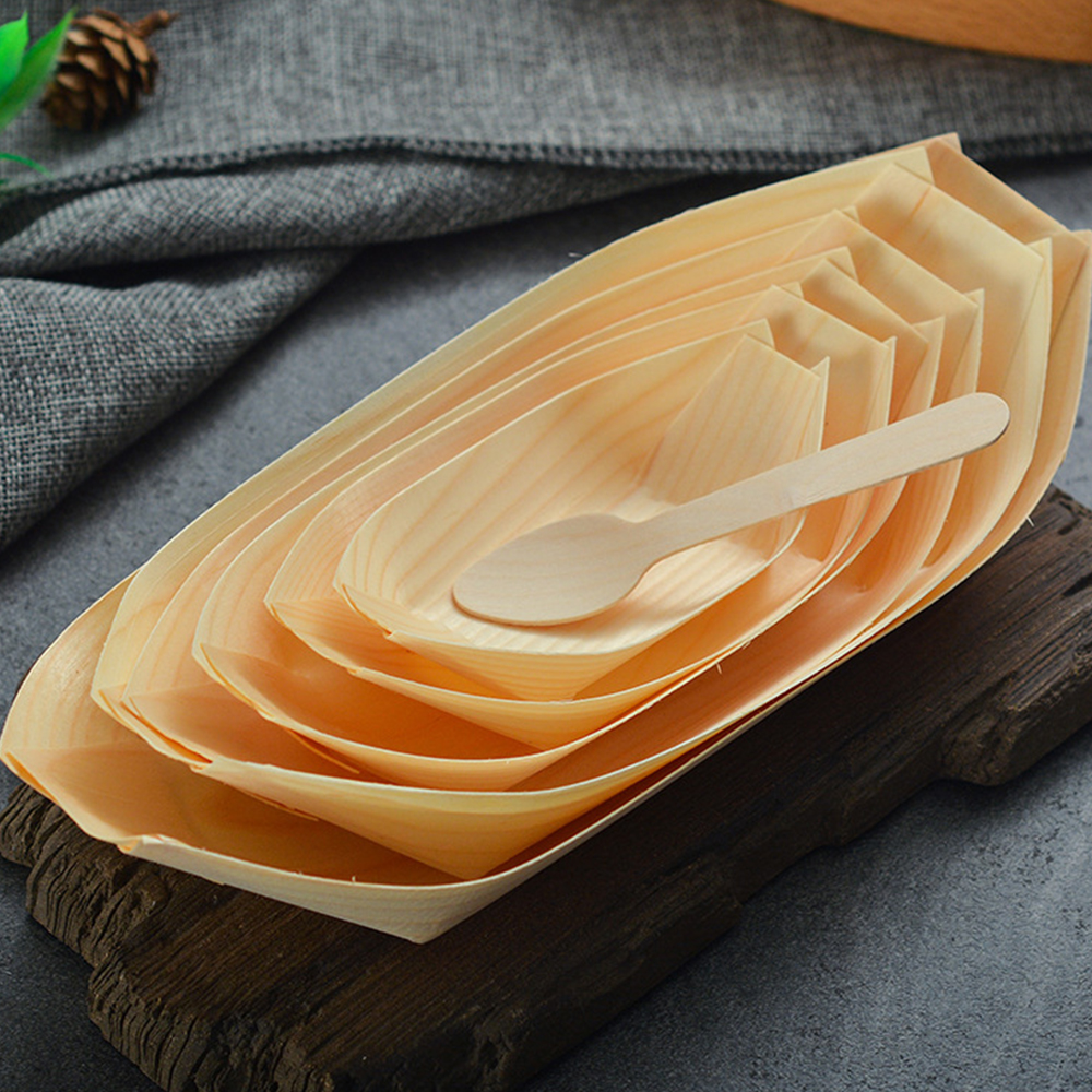 Wooden Boats for Appetizers