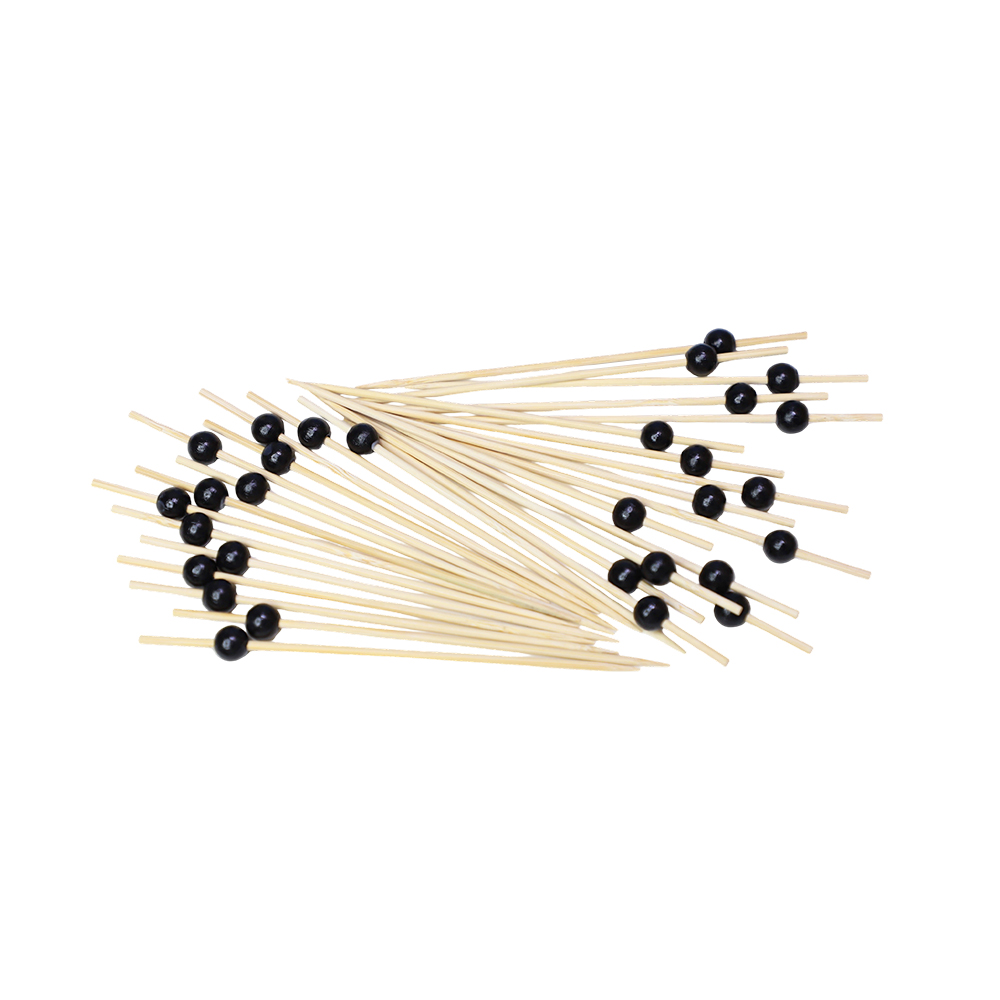 Bamboo Beaded Cocktail Picks for Bars