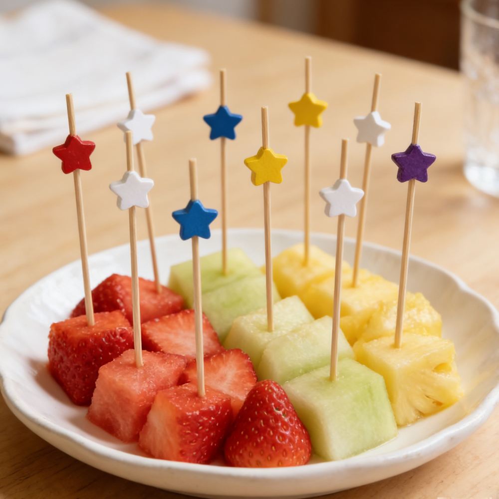 Bamboo Cocktail Picks For Fruit